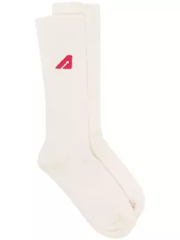 Autry носки с вышитым логотипом, белый