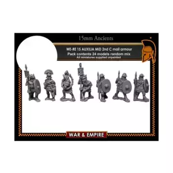 Ауксилия с кольчужной броней — ранний имперский, War & Empire - Ancients Miniatures - Late Roman (15mm)
