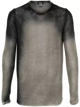 Avant Toi льняной джемпер с выцветшим эффектом, нейтральный цвет