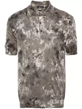 Avant Toi рубашка поло с абстрактным принтом, зеленый