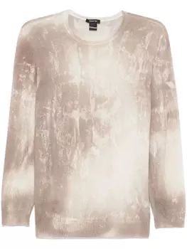 Avant Toi свитер с мраморным узором, коричневый