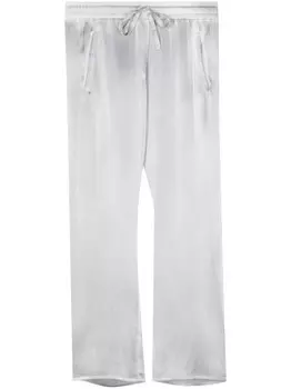 Avant Toi укороченные шелковые брюки, серый