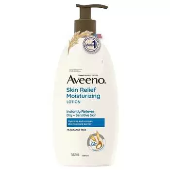 Aveeno Лосьон увлажняющий Skin Relief 532 мл. Лосьон для чувствительной, очень сухой кожи, Blue