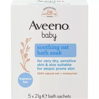 Aveeno Пакетики для купания с овсянкой для младенцев - упаковка из 5 шт.