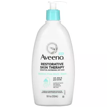 Aveeno, Restorative Skin Therapy, гель для душа без сульфатов, 532 мл (18 жидк. Унций)