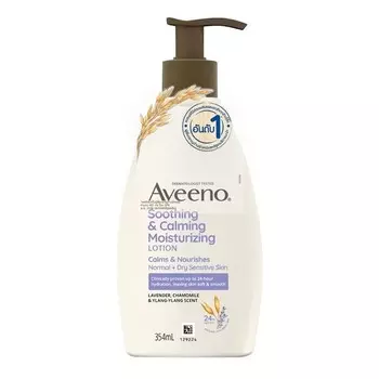 Aveeno Увлажняющий лосьон для снятия стресса Успокаивает Расслабляет пока 354мл, Opaque