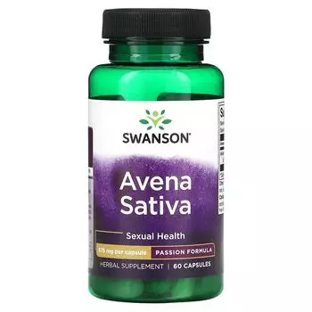Avena Sativa, 575 мг, 60 капсул Swanson