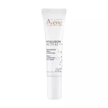 Avene Hyaluron Activ B3, крем для глаз тройного корректирующего действия, 15 мл