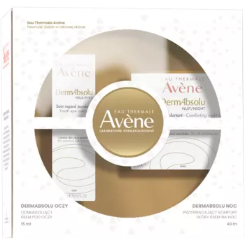 Avène набор: ночной крем для лица, 40 мл + омолаживающий крем для век, 15 мл