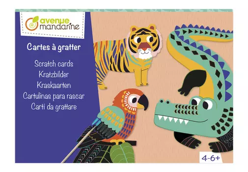 Avenue Mandarine, креативный набор скретч-карт различной формы.