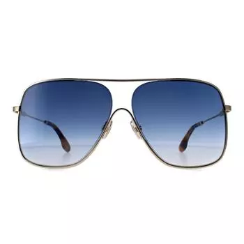 Aviator Gold Teal Blue Gradient VB132S Victoria Beckham, золото