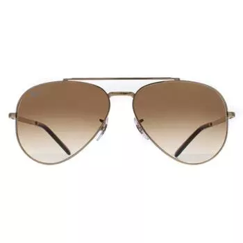 Aviator Полированное золото Светло-коричневый градиент RB3625 New Aviator Ray-Ban, золото