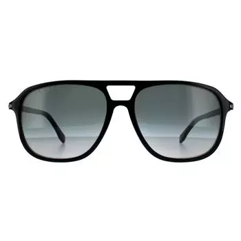 Aviator Shiny Black Grey Gradient 90041091 Hugo Boss, черный