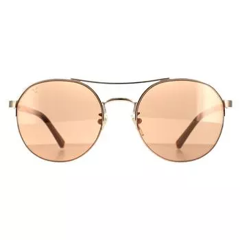 Aviator Shiny Copper Gold Brown Зеркальная медь SPLA24 Lewis 03 Police, золото