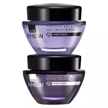 Avon Anew, Platinum, набор косметики по уходу за лицом, 2 шт.