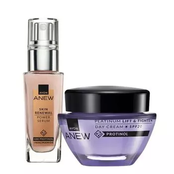 Avon Anew Renewal Set Serum Cream Day Platinum