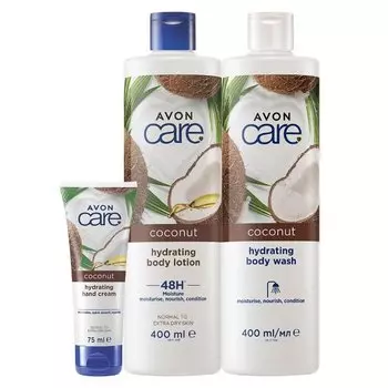 Avon Care Coconut Set с кокосовым маслом 3в1
