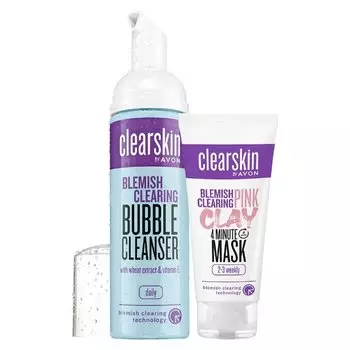 Avon Clearskin Blemish Anti-Acne Set [Мусс + Маска из глины]