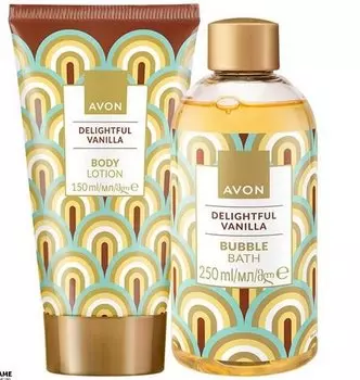 Avon, Delightful Vanilla, набор косметики по уходу, 2 шт.