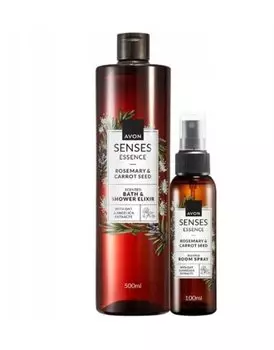 Avon, Эликсир с розмарином и морковью + спрей с розмарином и морковью, набор из 2 косметических средств