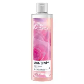 Avon, L'amour Sunrise, Кремовый гель для душа, Rose Amber, 250 мл