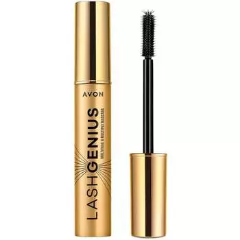 Avon, Lash Genius, тушь 5в1, blackest black, 10 мл