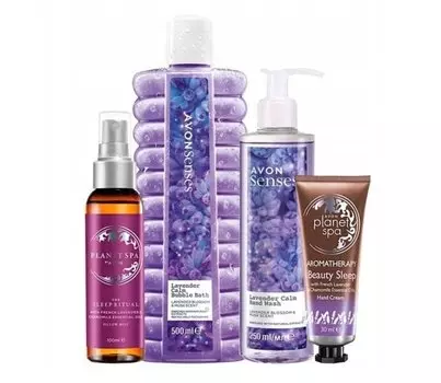Avon Lavender, набор косметики по уходу за кожей Lavender, 4 шт.