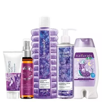 Avon, набор косметики «Лаванда», 5 шт.