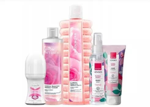 Avon, Набор косметики, Роза, 5 шт.