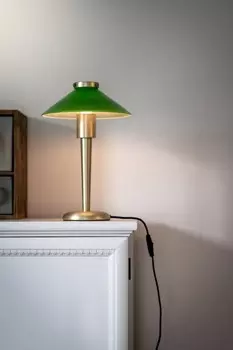 Август настольная лампа 34см Pr Home, зеленый