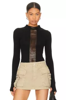 Ави уронил игольное свитер Nbd, черный