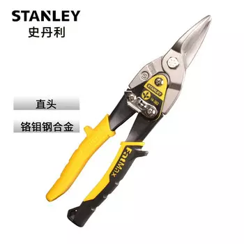 Авиационные ножницы Stanley с прямой головкой, 10-дюймовые ножницы из проволочной сетки, железные ножницы из нержавеющей стали 14-563-22
