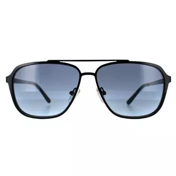 Авиатор Матовый Черный Синий Градиент GF0184 Guess, черный