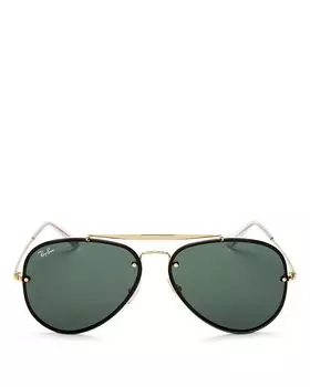 Авиаторные солнцезащитные очки Blaze, 61 мм Ray-Ban, золотой