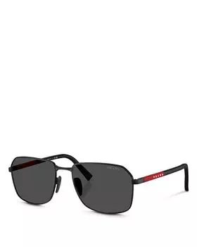 Авиаторские очки, 57 мм Prada, черный