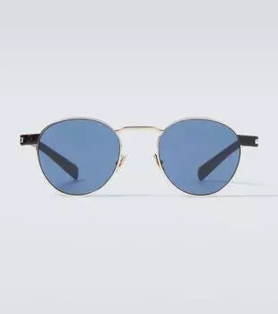 Авиаторские солнцезащитные очки Hyper Rimlock Saint Laurent, Gold-Havana-Blue
