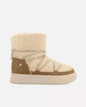 Австралийские женские ботинки с мехом с эффектом овчины и меховой внутренней подкладкой Gioseppo, бежевый