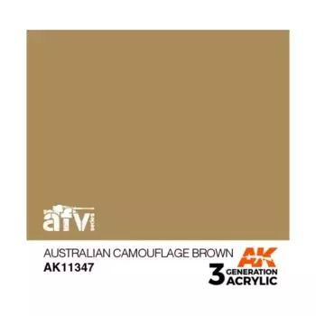 Австралийский камуфляж коричневого цвета, 3rd Gen Acrylic - AFV