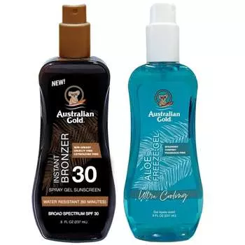 Австралийский золотой спрей-бронзатор SPF30 + Aloe Freeze Australian Gold