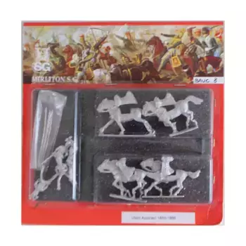 Австрийские уланы 1850-1866 гг. - Зарядка, Historical Miniatures - Napoleonic - Austrian (28mm) (Mirliton SG)