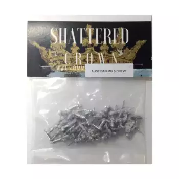 Австрийский тяжелый пулемет, WWI Shattered Crown Miniatures - Austrian (28mm)