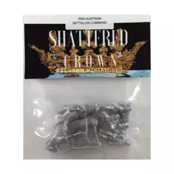 Австрийское командование батальона, WWI Shattered Crown Miniatures - Austrian (28mm)