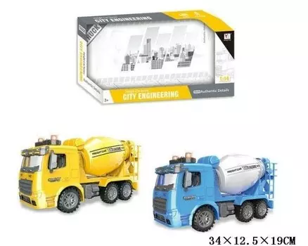 Автобетоносмеситель световой звук в коробке цена за 1 шт. Gazelo