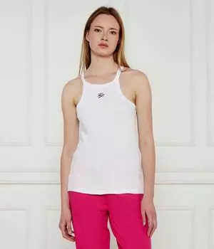 Автограф на футболке Slim fit Karl Lagerfeld, белый
