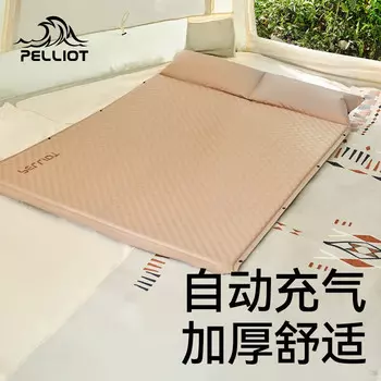 Автоматическая надувная походная подушка Pelliot, сращиваемая и влагостойкая, 16202839, хаки, 6 см, двойная.