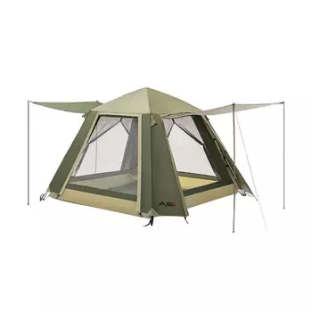 Автоматическая палатка для кемпинга BSWolf, защита от дождя, защита от сильного дождя, утолщенный двухслойный солнцезащитный, большой армейский зеленый цвет для кемпинга