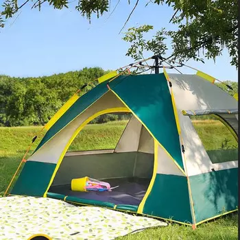 Автоматическая палатка Revos, портативная складная палатка для кемпинга, полный набор оборудования, профессиональное оборудование для кемпинга на открытом воздухе, в помещении, JM6