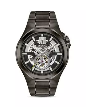 Автоматические часы, 46 мм Bulova, цвет Gray