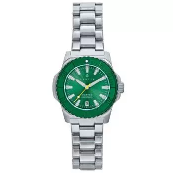 Автоматические часы-браслет Cortez с датой - зеленый Nautis, зеленый