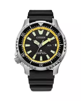Автоматические часы Citizen Prodive с ремешком из нержавеющей стали, 44 мм, черный